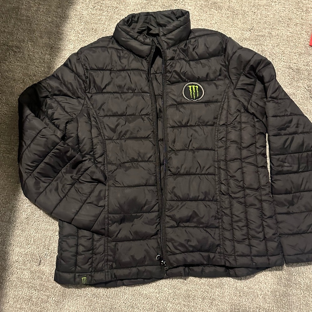 Monster Energy Women's Black Puffer Jacket